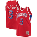 Trusc P.76ers #3 Allen Iverson Mitchell & Ness Red 1996-97 Hardwood Classics Swingman Jerseys