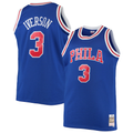 Trusc P.76ers #3 Allen Iverson Mitchell & Ness Royal 199697 Big & Tall Hardwood Classics Swingman Jerseys
