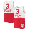 Trusc P.76ers #3 Allen Iverson Mitchell & Ness White 2003-2004 Hardwood Classics Swingman Jerseys