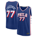 Trusc P.76ers #77 V. J. Edgecombe Royal 2025 Draft First Round Pick Fast Break Replica Jerseys - Icon Edition