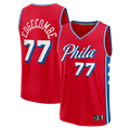 Trusc P.76ers #77 VJ Edgecombe Red Fast Break Replica Player Jerseys - Statement Edition