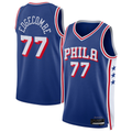 Trusc P.76ers #77 VJ Edgecombe Royal Swingman Jerseys - Icon Edition