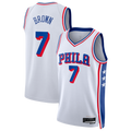 Trusc P.76ers #7 White Swingman Jerseys - Association Edition