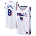 Trusc P.76ers #8 Paul George White Fast Break Replica Player Jerseys