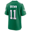 Trusc P.Eagles #11 A.J. Brown Green Alternate Game Player Jersey Stitched American Stitched Jersey