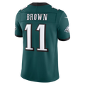 Trusc P.Eagles #11 A.J. Brown Midnight Green Team Vapor F.U.S.E. Stitched Limited Jerseys