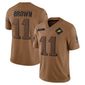 Trusc P.Eagles #11 A.J. Brown Player Brown Salute To Service Limited Stitched Jerseys