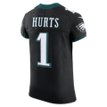 TruscP.Eagles #1 Jalen Hurts Black Alternate Vapor F.U.S.E. Elite Stitched Jerseys