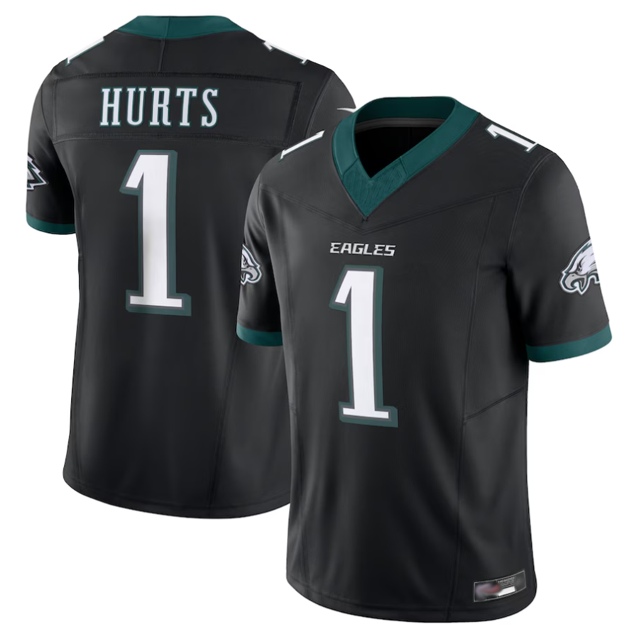 Trusc P.Eagles #1 Jalen Hurts Player Black Vapor F.U.S.E. Limited Stitched Jerseys