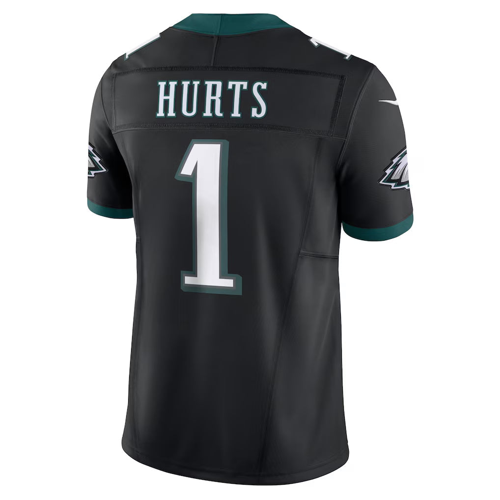 Trusc P.Eagles #1 Jalen Hurts Player Limited Black Vapor F.U.S.E. Stitched Jerseys
