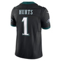 Trusc P.Eagles #1 Jalen Hurts Player Limited Black Vapor F.U.S.E. Stitched Jerseys