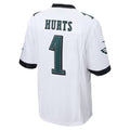 Trusc P.Eagles #1 Jalen Hurts Player White Game Stitched Jersey