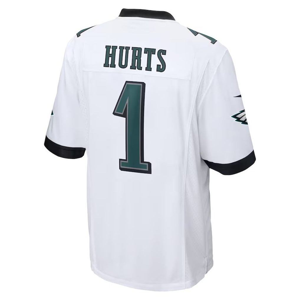 Trusc P.Eagles #1 Jalen Hurts Player White Game Stitched Jersey