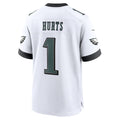 Trusc P.Eagles #1 Jalen Hurts Player White Home Game Stitched Jerseys