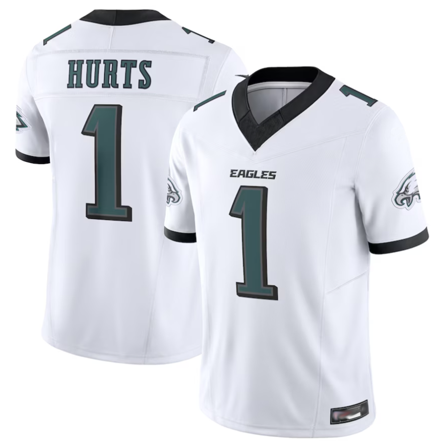 Trusc P.Eagles #1 Jalen Hurts Player White Vapor F.U.S.E. Limited Stitched Jerseys