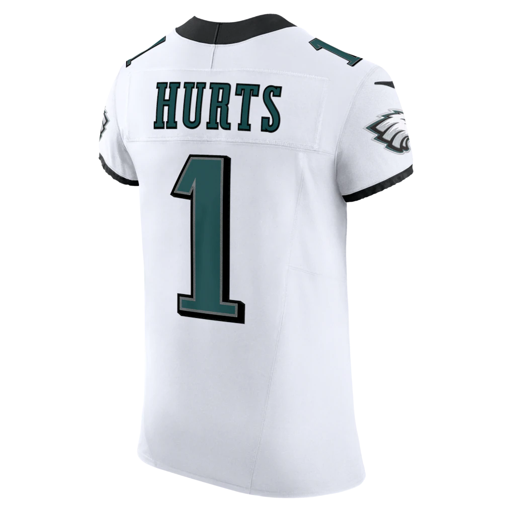 Trusc P.Eagles #1 Jalen Hurts White Vapor F.U.S.E. Elite Stitched Jerseys