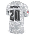 Trusc P.Eagles #20 Brian Dawkins Arctic Camo 2024 Salute to Service Retired Player Limited Stitched Jerseys