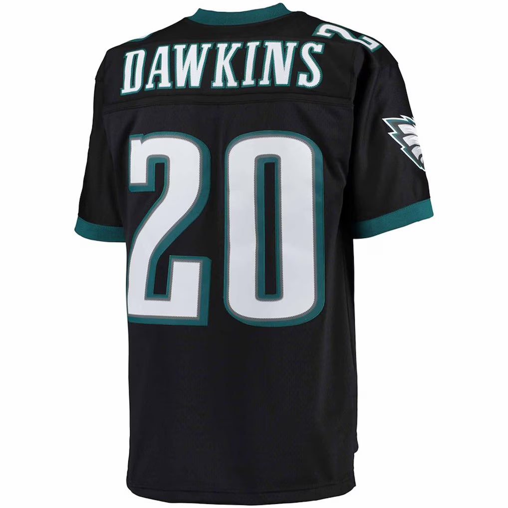 Trusc P.Eagles #20 Brian Dawkins Mitchell & Ness Black Big & Tall 2004 Retired Player Replica Stitched Jerseys