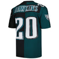 Trusc P.Eagles #20 Brian Dawkins Mitchell & Ness Midnight Green-Black Split Legacy Replica Stitched Jerseys