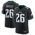 Trusc P.Eagles #26 Saquon Barkley Black Alternate Game Stitched American Stitched Jerseys