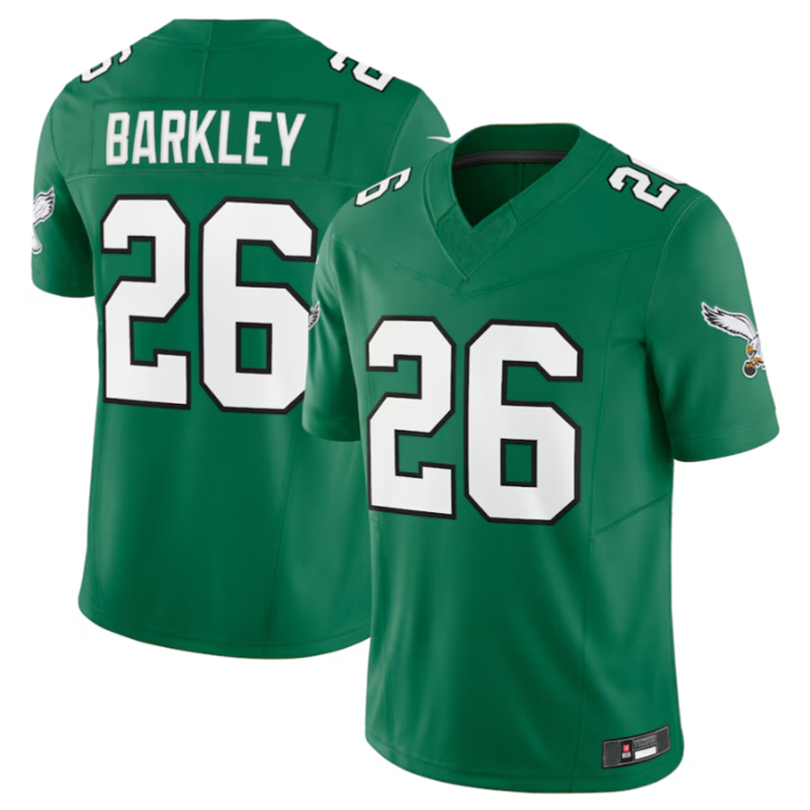 Trusc P.Eagles #26 Saquon Barkley Green Alternate Vapor F.U.S.E. Limited Jersey -Stitched American Stitched Jerseys