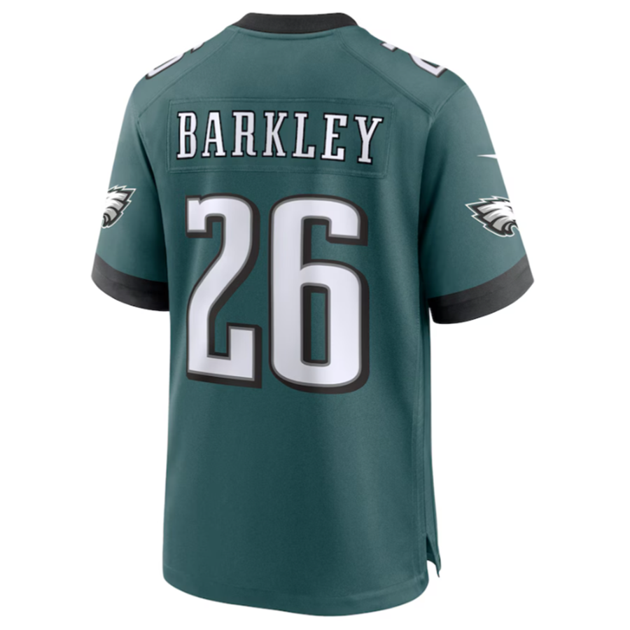 Trusc P.Eagles #26 Saquon Barkley Midnight Green Game Player Stitched American Stitched Jerseys