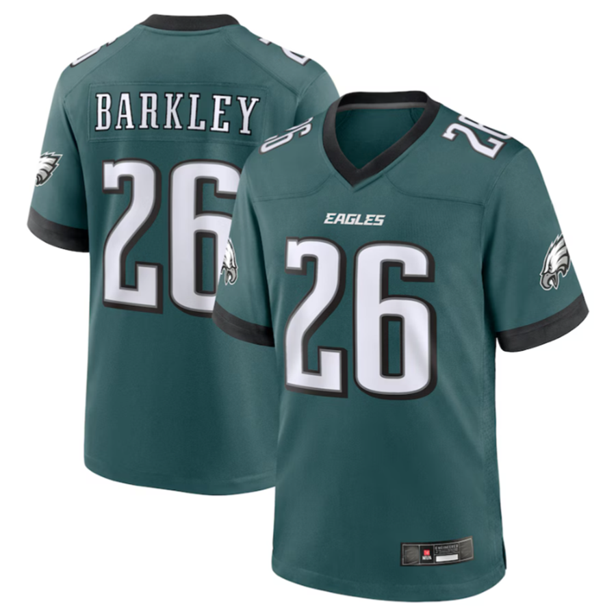 Trusc P.Eagles #26 Saquon Barkley Midnight Green Game Player Jersey Stitched American Stitched Jersey