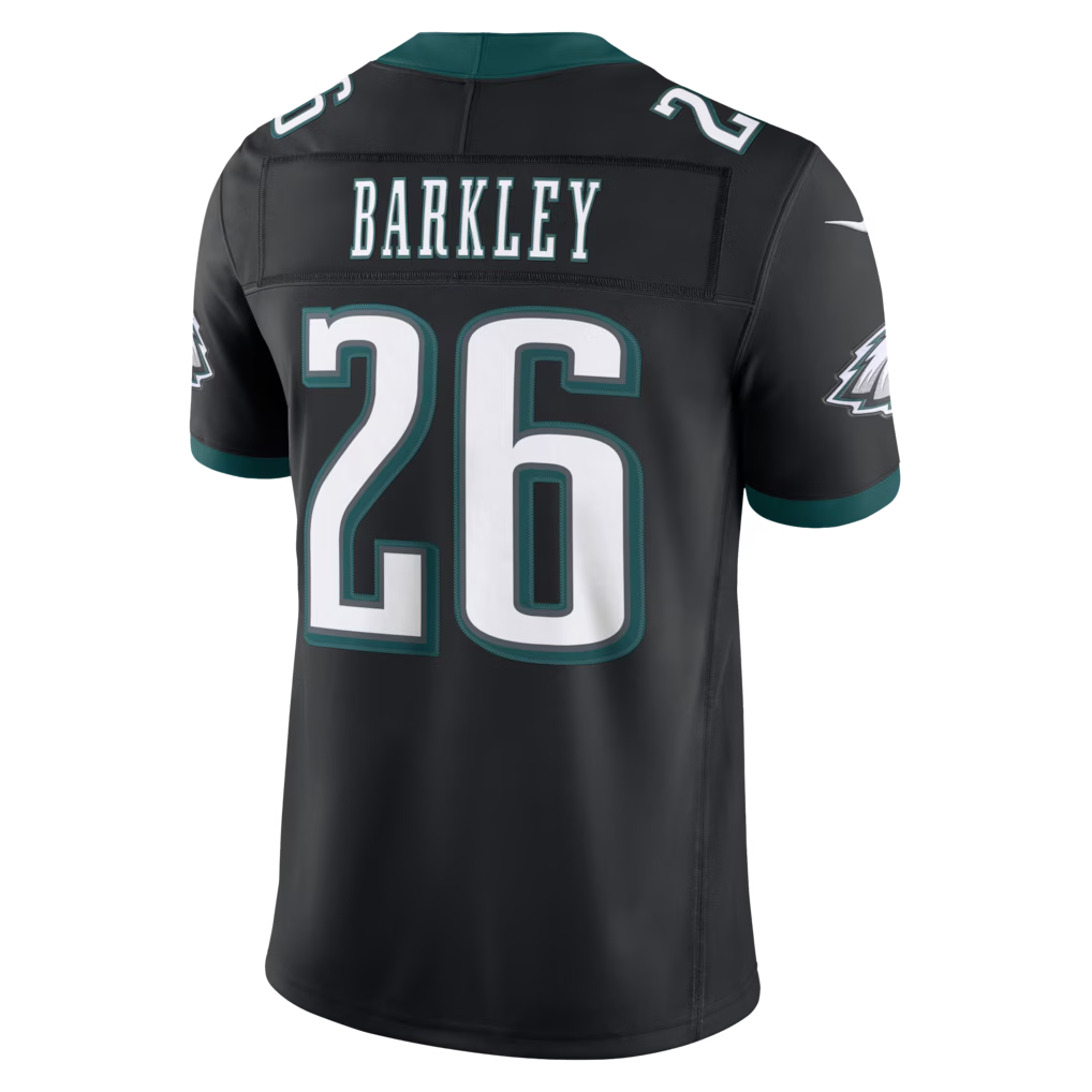 Trusc P.Eagles #26 Saquon Barkley Black Alternate Vapor F.U.S.E. Stitched Limited Jerseys