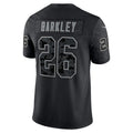 Trusc P.Eagles #26 Saquon Barkley Player Black REFLECTIVE Limited Stitched Jerseys