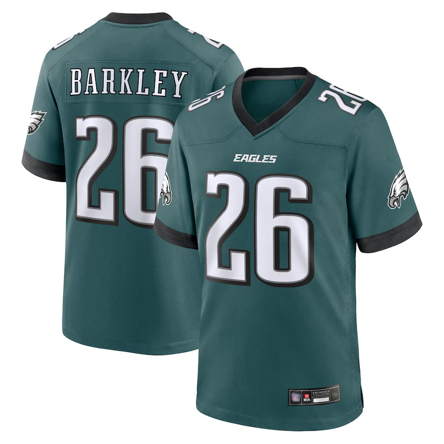 Trusc P.Eagles #26 Saquon Barkley Player Midnight Green Game Stitched Jerseys