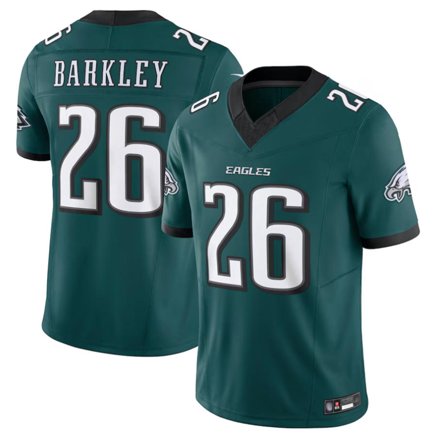 Trusc P.Eagles #26 Saquon Barkley Player Midnight Green Vapor F.U.S.E. Limited Stitched Jerseys