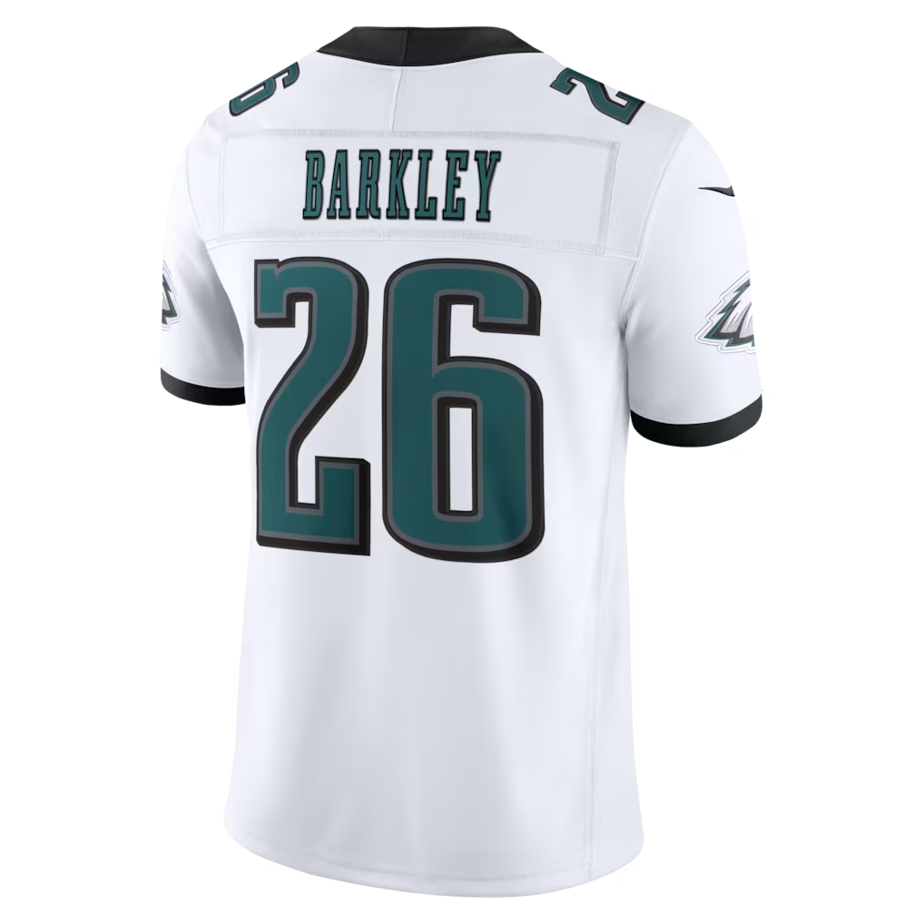 Trusc P.Eagles #26 Saquon Barkley White Vapor F.U.S.E. Stitched Limited Jerseys