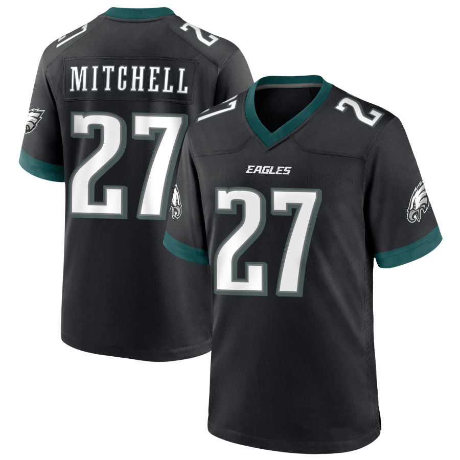 Trusc P.Eagles #27 Quinyon Mitchell Player Black Home Game Stitched Jerseys