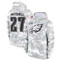 Trusc P.Eagles #27 Quinyon Mitchell Player Military Hoodie Arctic Camo Salute To Service Stitched Jerseys
