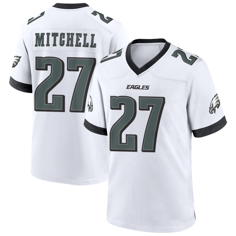 Trusc P.Eagles #27 Quinyon Mitchell Player White Home Game Stitched Jerseys