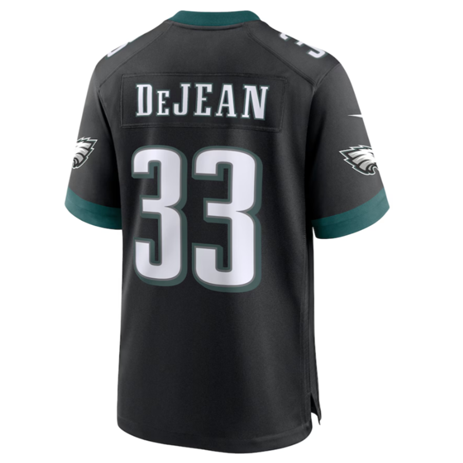Trusc P.Eagles #33 Cooper DeJean Black 2024 Draft Alternate Player Game Jersey Stitched American Stitched Jersey