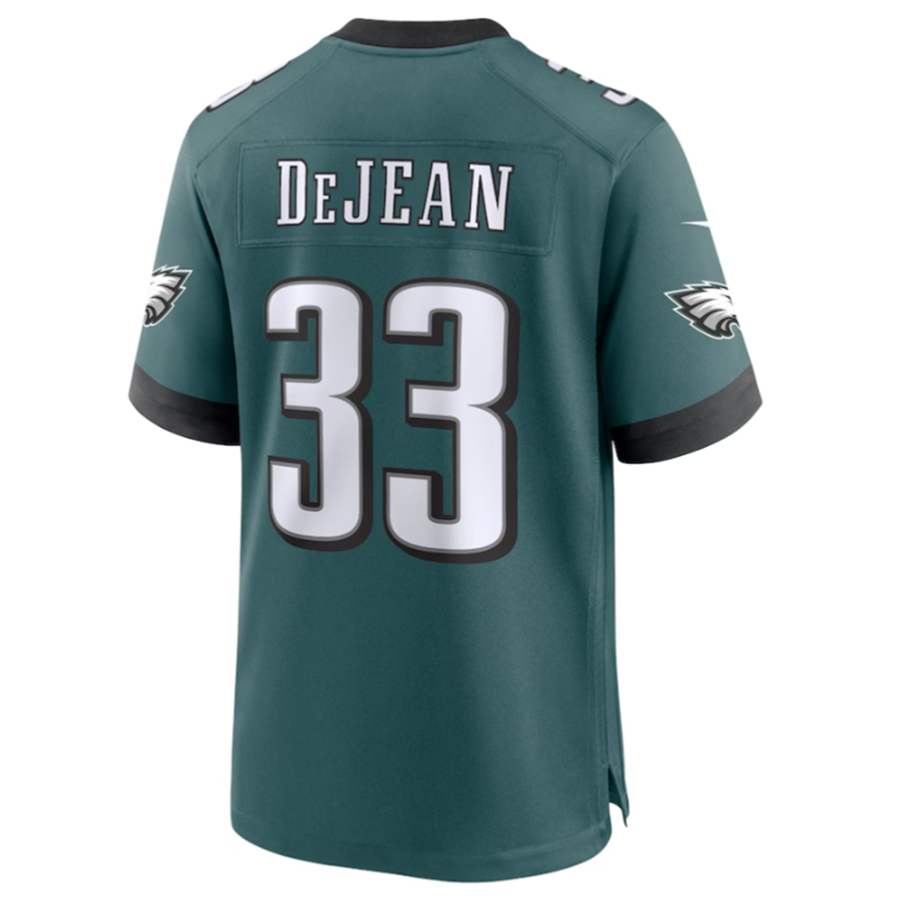 Trusc P.Eagles #33 Cooper DeJean Green 2024 Draft Alternate Player Game Jersey Stitched American Stitched Jersey