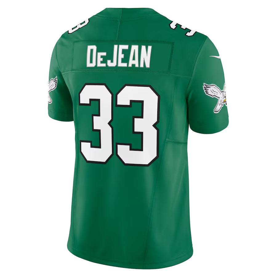 Trusc P.Eagles #33 Cooper DeJean Player Kelly Green Vapor F.U.S.E. Limited Stitched Jerseys