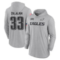 Trusc P.Eagles #33 Cooper DeJean Player Military Hoodie Gray Salute To Service Stitched Jerseys
