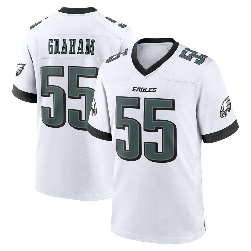 Trusc P.Eagles #55 Brandon Graham Player White Home Game Stitched Jerseys