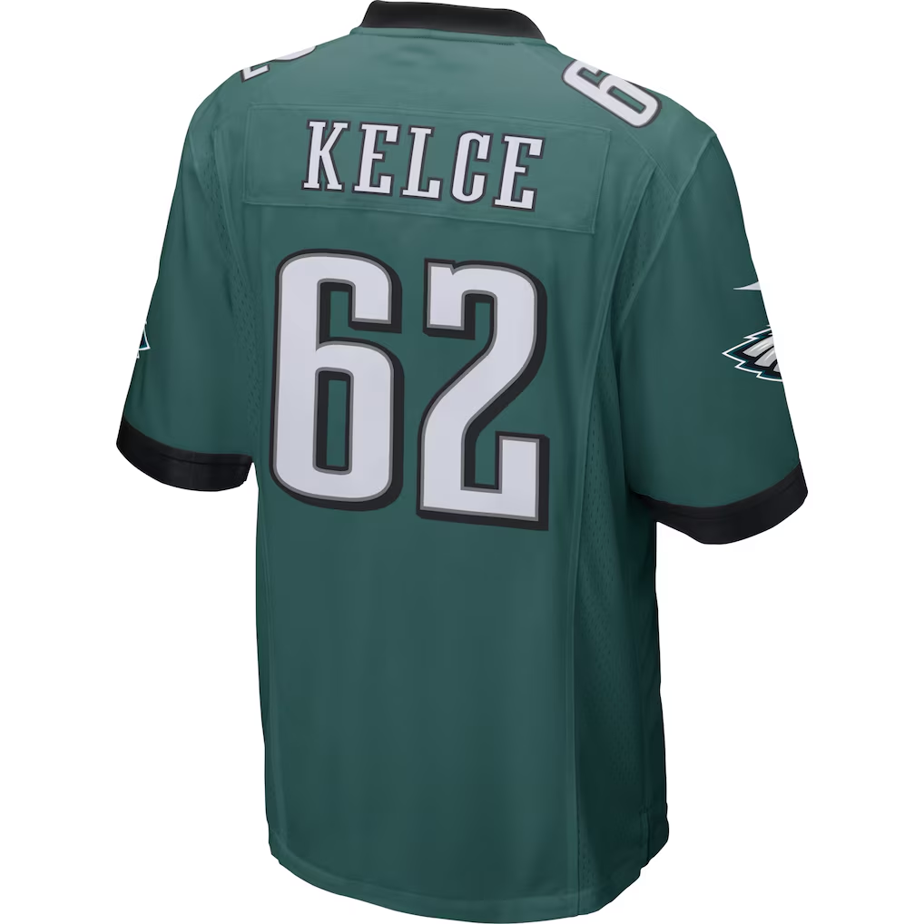 Trusc P.Eagles #62 Jason Kelce Midnight Green Game Stitched Jerseys