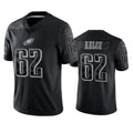 Trusc P.Eagles #62 Jason Kelce Player Black REFLECTIVE Limited Stitched Jerseys