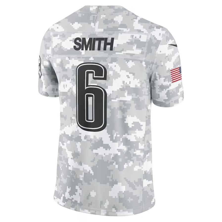 Trusc P.Eagles #6 DeVonta Smith Arctic Camo 2024 Salute to Service Limited Stitched Jerseys
