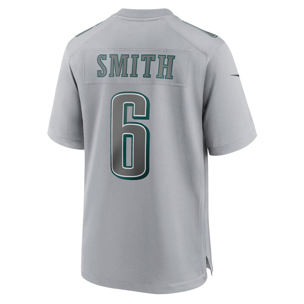 Trusc P.Eagles #6 DeVonta Smith Gray Atmosphere Fashion Game Stitched Jerseys