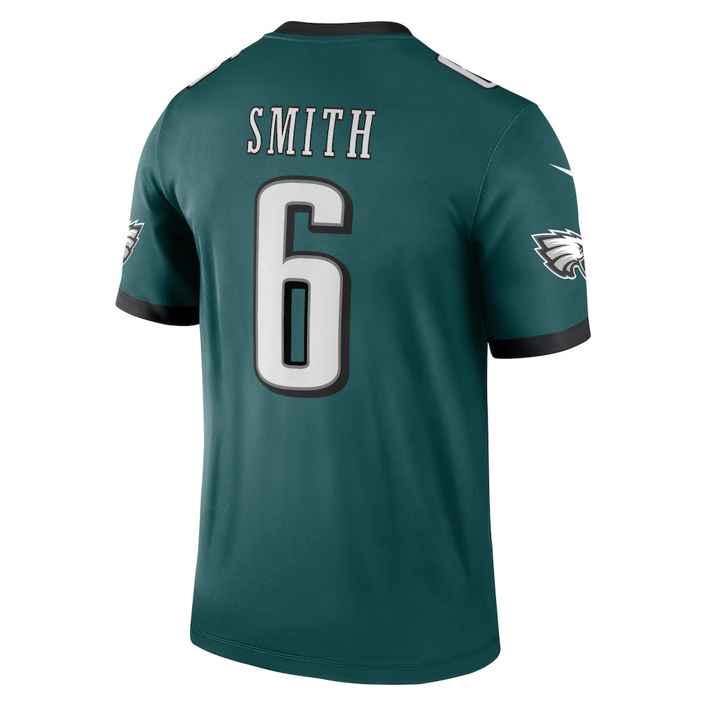 Trusc P.Eagles #6 DeVonta Smith Green Legend Player Performance Top Stitched Jerseys