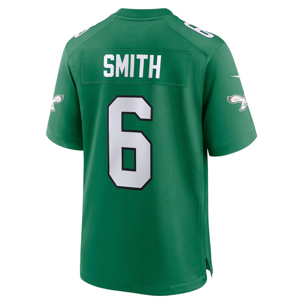 Trusc P.Eagles #6 DeVonta Smith Kelly Green Alternate Game Player Stitched Jerseys