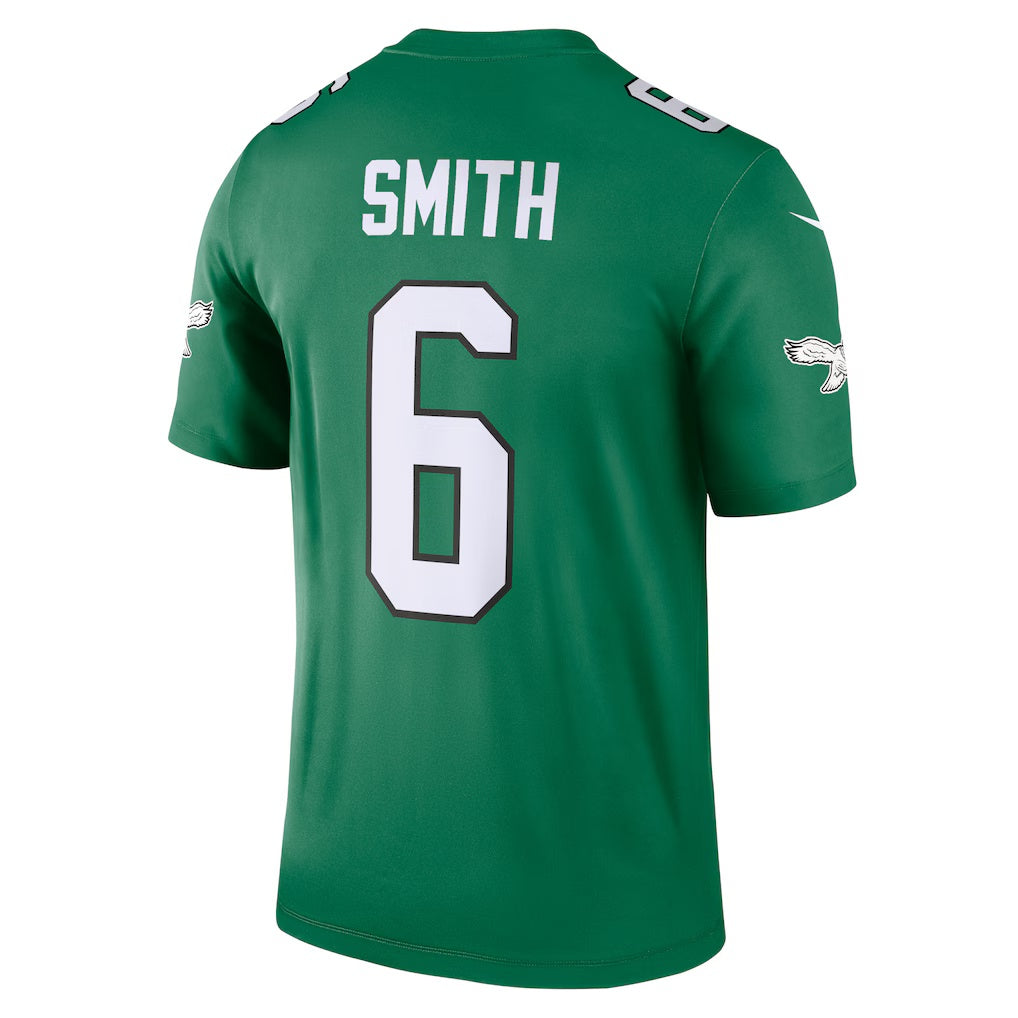 Trusc P.Eagles #6 DeVonta Smith Kelly Green Legend Player Performance Top Stitched Jerseys