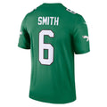 Trusc P.Eagles #6 DeVonta Smith Kelly Green Legend Player Performance Top Stitched Jerseys