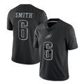 Trusc P.Eagles #6 DeVonta Smith Player Black REFLECTIVE Limited Stitched Jerseys