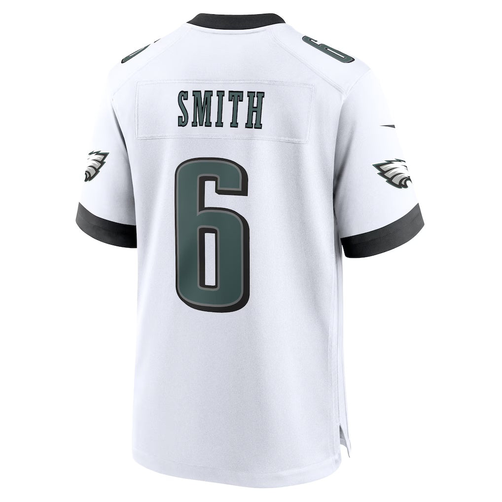 Trusc P.Eagles #6 DeVonta Smith White White Game Stitched Jerseys